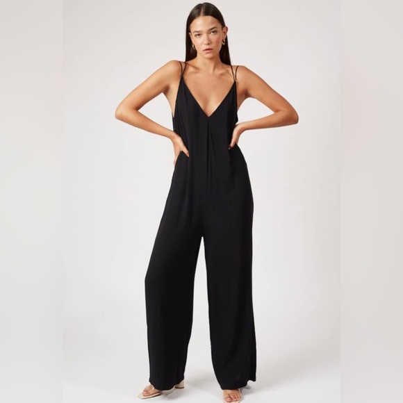 Silk & Salt Pants - Silk & Salt Black Dangerously in Love Jumpsuit - Size XXL - NWT